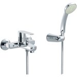 MISCELATORE VASCA ESTERNO KLINT" Cromo + Set Doccia - RUBINETTERIE EURORAMA S.P.A 142210CCCC