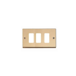 placca 3 fori alluminio anodizzato bronzo - F.A.E.G. SRL FG11153