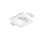 Faretto da Incasso per Cartongesso in Resina Verniciabile GU10 120×120 mm Bianco - GIGRA LINE GL5300600